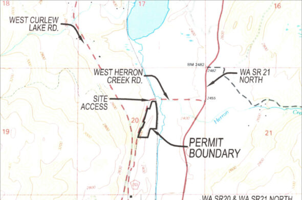Map of pit permit boundary.